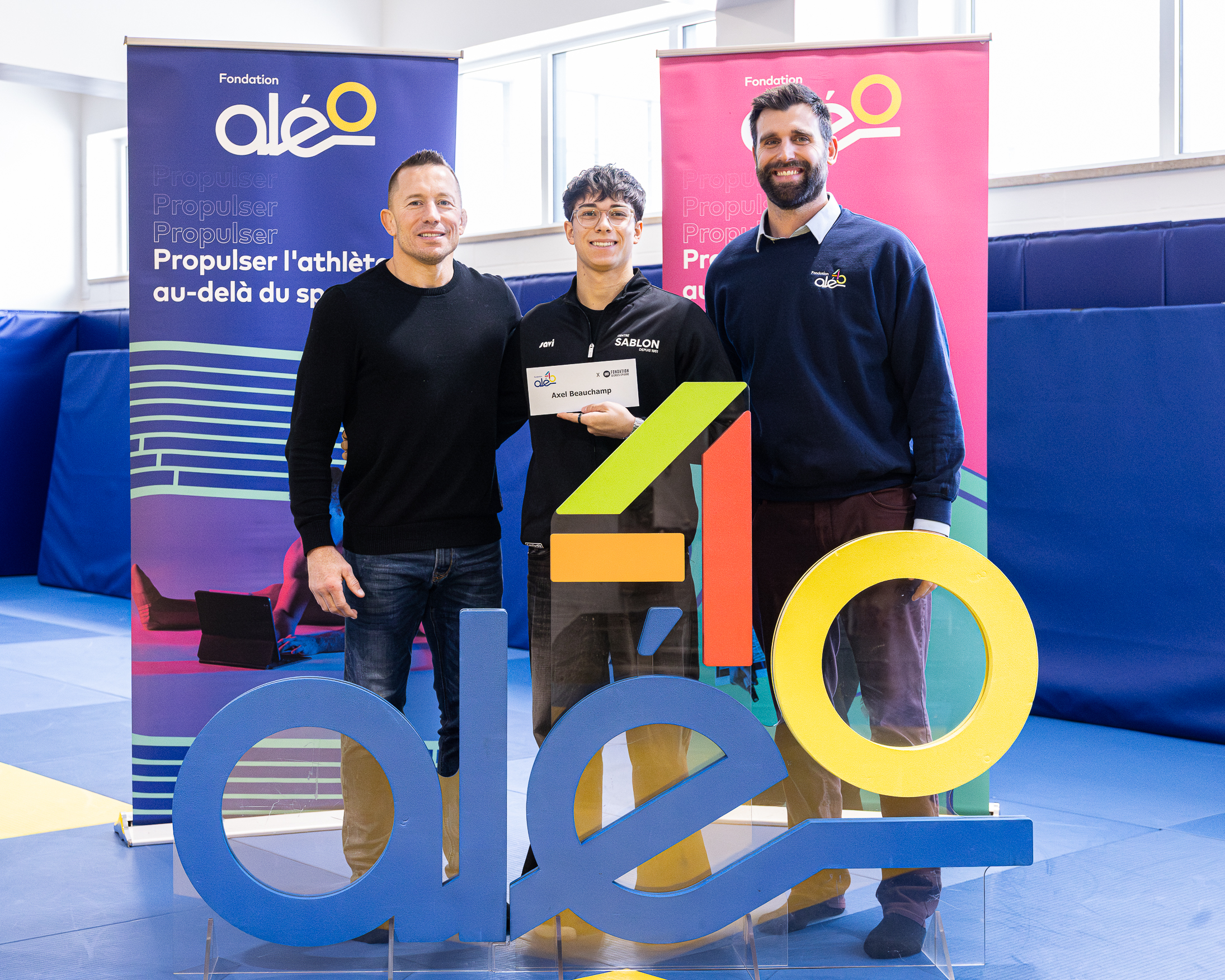 Axel Beauchamp à l’honneur grâce aux fondations Aléo et Georges St-Pierre