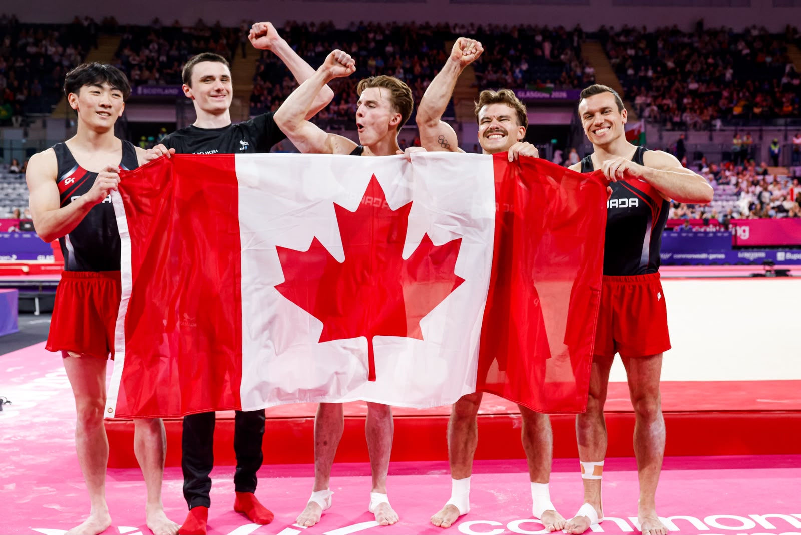 Les gymnastes canadiens couronnés champions à Glasgow