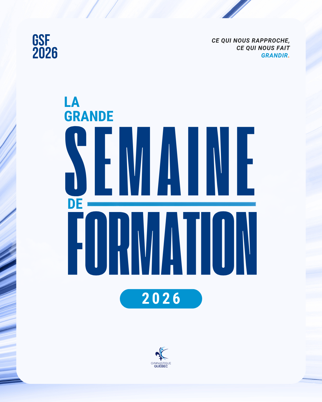 La Grande Semaine de formation débute aujourd’hui à Montréal!